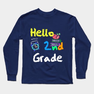 Second Grade Team Happy First day of School 2nd Grader Teacher Gift Long Sleeve T-Shirt